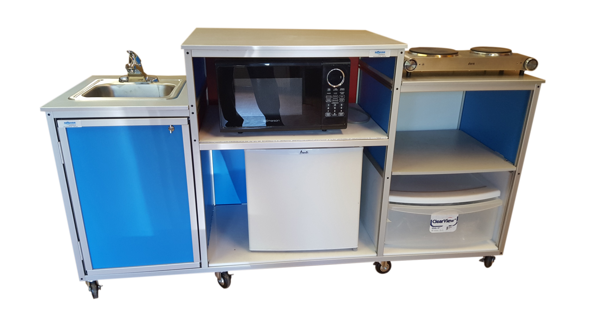 portable kitchen unit with sink