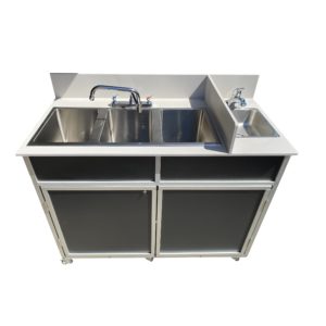 PSE-2004R: Four Deep Compartment Portable Sink
