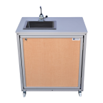 Monsam PSE-2008 child-height hand-pump operated portable sink in maple