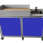 Blue Portable Diaper changing table