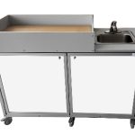 White Portable Diaper changing table