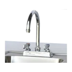 gooseneck faucet with water flow
