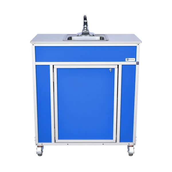 Monsam-NS-009S_Blue-front Monsam NSF certified single basin portable hand washing sink in blue