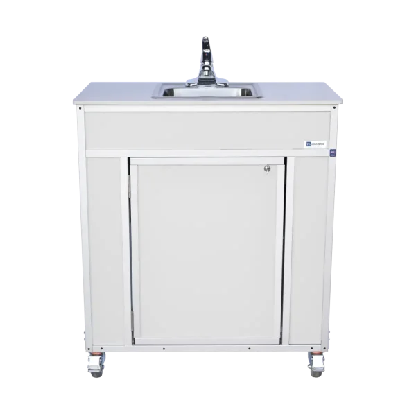 Monsam-NS-009S_White-front Monsam NSF certified single basin portable hand washing sink in white