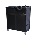 portable shampoo station all black