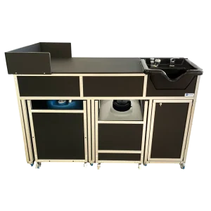 Large Monsam portable shampoo station in black