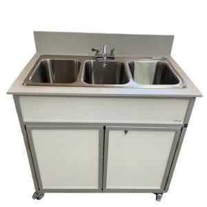 NS-003: NSF Certified Three Basin Utensil Washing Self Contained Sink