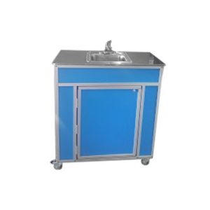 NS-009SS: Portable sink with stainless steel counter top