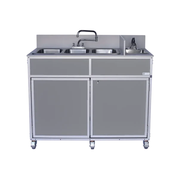 Portable Four Basin Handwashing Sink NS-004 - Optimized Gray Portable Four Basin Handwashing Sink NS-004 - Optimized Gray
