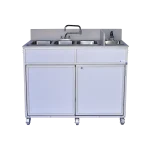 Portable Four Basin Handwashing Sink NS-004 - Optimized White