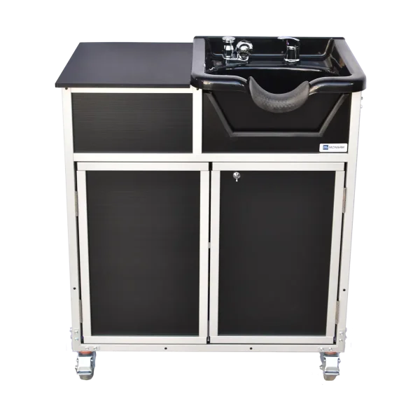 Monsam-PSE-2005_Black-Black_top-1200 portable shampoo station in black