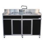 NSF certified 3 basin commercial ware washing portable sink