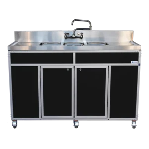 NSF certified 3 basin commercial ware washing portable sink
