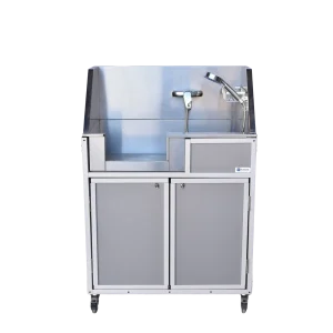 Monsam portable sink for dog washing or industrial washing in gray