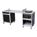Monsam wheelchair accessible portable kitchen with hot water sink