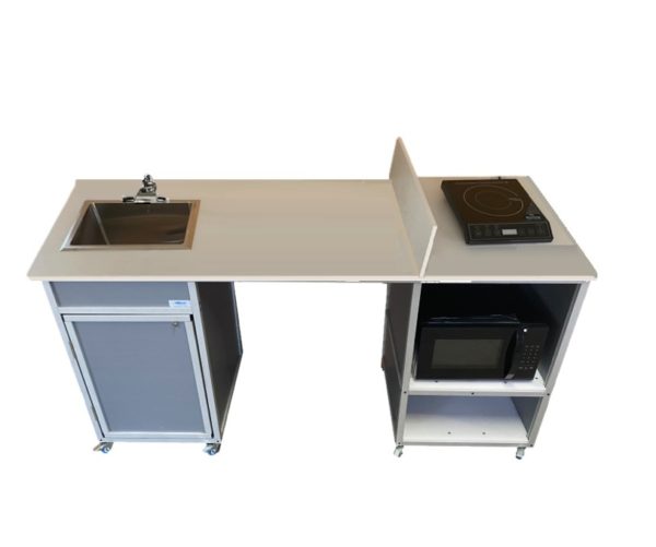 PK-2020: ADA Compatible Mobile Kitchen with Portable Sink