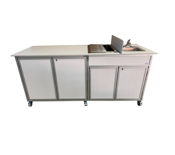 NS-FSC-003: NSF Certified Food Service Cart with Ice Bin And Portable Self Contained Sink