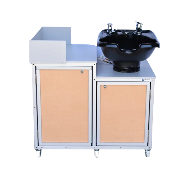 Monsam-PSE-2005T_Maple Portable Shampoo Sink with Tilt Mechanism gray counter